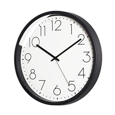Imagem de Relógio de parede simples relógio de parede sala de estar casa moda relógio de parede mudo relógio de parede decoração relógio de quartzo relógio de parede quarto relógio de parede (A)