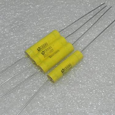 Imagem de CBB90 1500v 0.0022uf 222j 2.2nf 2200pf PPT capacitor de filme de coração de penetração axial 10 peças
