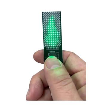 Imagem de Luz De Candeia LED Matriz 8x16 Com Efeito De Chama Animada, Alimentada