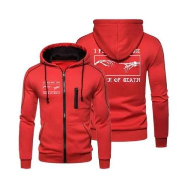 Imagem de Jaqueta Casual Masculina Com Capuz E Zíper, Manga Longa, Para Esportes