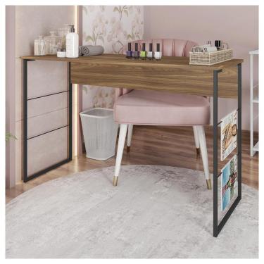 Imagem de Mesa Para Manicure Aparador 120cm Fabrick Marrom Caemmun