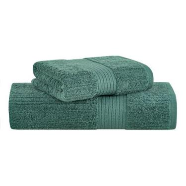 Imagem de Kit Jogo de Toalhas Buddemeyer 2 Peças Banho e Rosto Fio Penteado Cane