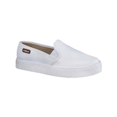 Imagem de Tênis Casual Slip On Feminino Moleca Napa Branco  5712304-Feminino