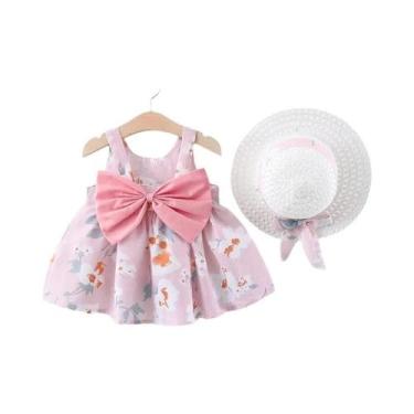 Imagem de Vestido Floral Para Festa Na Praia Para Meninas Com Laço, Roupa Infant