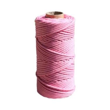 Imagem de Corda De Macramê De Algodão Natural 3mm 100m Para Tricô Manual E Tapeç