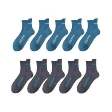 Imagem de Meias Esportivas Casuais De Algodão Respirável E Absorvente De Suor Ma