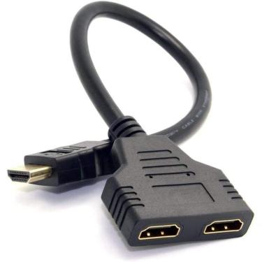 Imagem de Cabo Duplicador Hdmi Em Y - 1 Entrada 2 Saidas Splitter 1x2