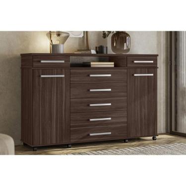 Imagem de Cômoda Casal London C- 2 Portas E 7 Gavetas Cafe Touch - Demóbile