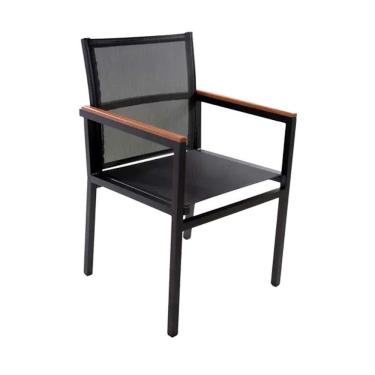 Imagem de Cadeira Diamante De Alumínio Tela Sling Hotel Piscina Jardim