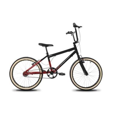Imagem de Bicicleta infantil Aro 20 Masculina Freio V-Brake Modelo BMX Garfo Rigido,Vermelho Cereja Degrade Preto