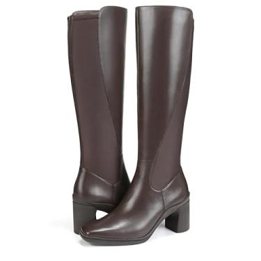 Imagem de Naturalizer Bota feminina Axel2 impermeável na altura do joelho, Oxford Brown Wp Leather, 42