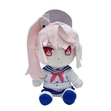 Imagem de Brinquedo de boneca de pelúcia branco azul Archive 28 cm Soft Anime Pl