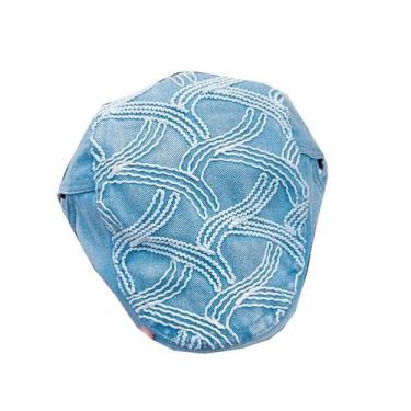 Imagem de Boné Flat Gatsby Newsboy, chapéu de ganga azul bordado - yiweisai