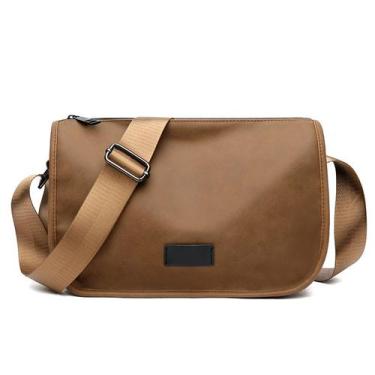 Imagem de Bolsa Messenger Bolsa tiracolo vintage de couro para homens - yiweisai
