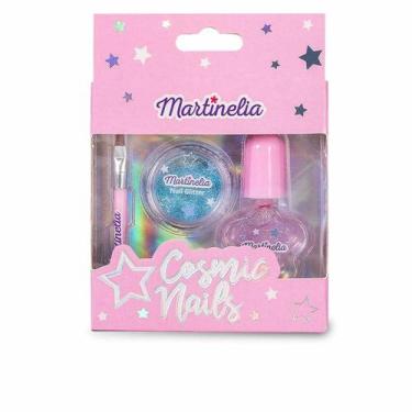 Imagem de Conjunto de maquiagem infantil Martinelia Cosmic Nails 3 peç - Gloome 