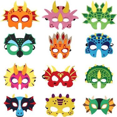 Imagem de Dinosaur Mask Felt Child Play House Toys Creative Party Game - Gloome 