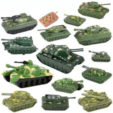 Imagem de Conjunto de modelos Mini Tank Army, brinquedos de simulação militar pa