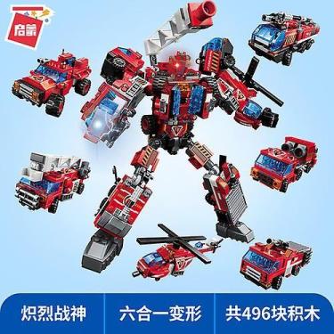 Imagem de Toy Mecha Deformation City Guard Robot 6 em 1 para crianças a partir d