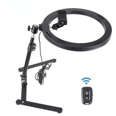 Imagem de Lazy Bracket Estrutura suspensa + anel de luz de 30 cm com controle re