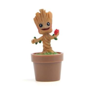 Imagem de Mini brinquedo Guardiões da Galáxia Baby Groot Tree Landscape x4 - Glo