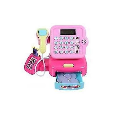 Imagem de Conjunto de brinquedos de caixa registradora de supermercado elétrico 