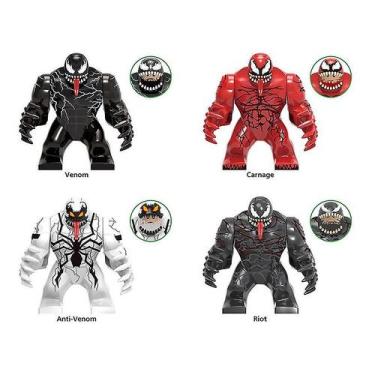 Imagem de Brinquedos de montagem Venom Riot, 4 peças para crianças, sem instruçõ
