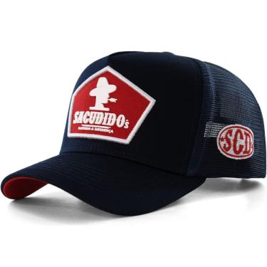Imagem de Boné Sacudido`s - Trucker detalhe Silcado - Azul