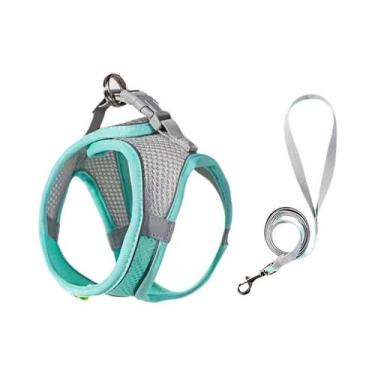 Imagem de Conjunto De Coleira Para Cães Pequenos, Colete Ajustável Para Bulldog 