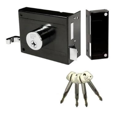 Imagem de Fechadura Sobrepor Para Portão 3F 1130 Tetra 4 Chaves