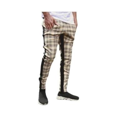 Imagem de Calças Jogger Skinny Pretas Masculinas, Roupas Casuais Para Esportes, 