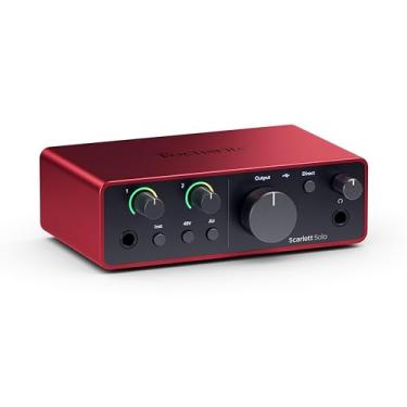 Imagem de Interface de Áudio Focusrite Scarlett Solo 4th Gen - Placa de Áudio 4 Geração