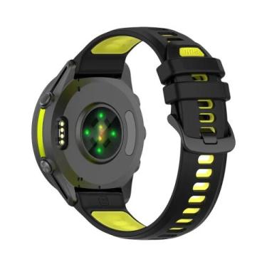 Imagem de Pulseira De Silicone Bicolor Para Garmin Forerunner 970 955 Solar 945 