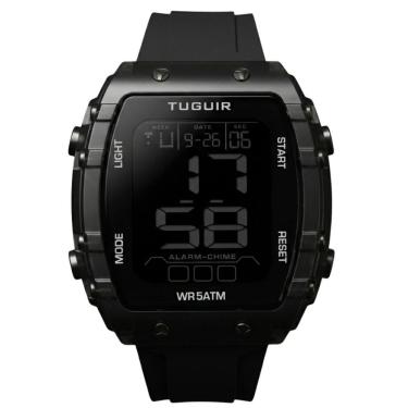 Imagem de Relógio Tuguir Masculino Ref: Tg30449 Retangular Esportivo Digital