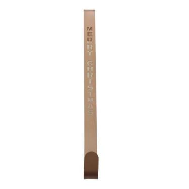 Imagem de Suporte Para Guirlanda Encaixe Porta Metal Rosê Gold Fosco Merry Chris