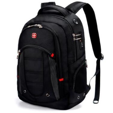 Imagem de Mochila Crosswave Executiva Notebook Reforçada Cadeado Trabalho Masculina 27 Litros-Masculino