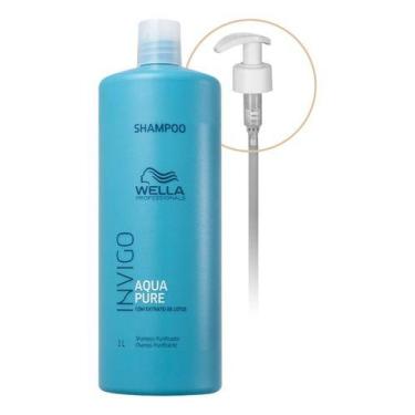 Imagem de Kit Wella Professionals Aqua Pure Invigo Shamp. Válvula Pump