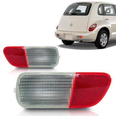 Imagem de Lanterna parachoque traseiro pt cruiser 2006 2007 2008 2009 2010 refle