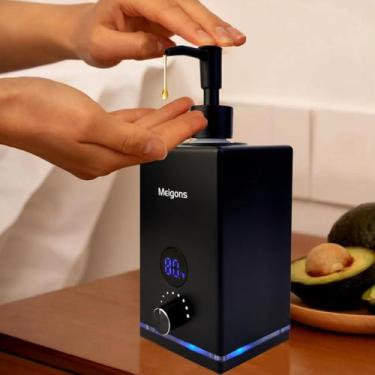Imagem de Aquecedor de óleo Meigons para massagem com 2 dispensadores de garrafa
