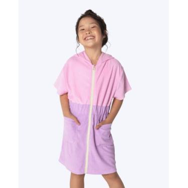 Imagem de Saída de Praia Atoalhada Color Block Infantil Feminina Puket 110401343