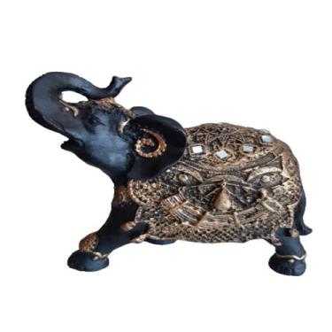 Imagem de Elefante da sorte envelhecido - GESSO