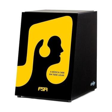 Imagem de Cajon Strike Acústico SK5064 Todo Lugar c/ CAP de Madeira Inclinado - 