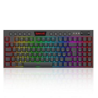Imagem de Teclado Mecânico Redragon Low Profile Yi 96% RGB USB-C ABNT2 - K625P-K