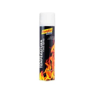Imagem de Tinta Spray 400ml Branco Fosco Alta Temperatura Mundial Prime