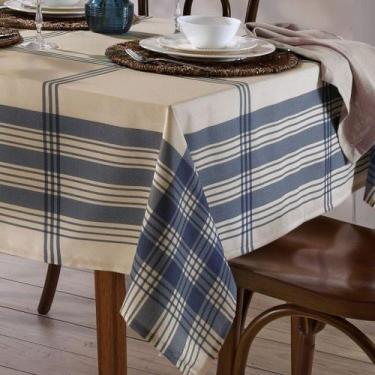 Imagem de Toalha de Mesa Retangular Limpa fácil Döhler Luna 6 Lugares - - Dohler