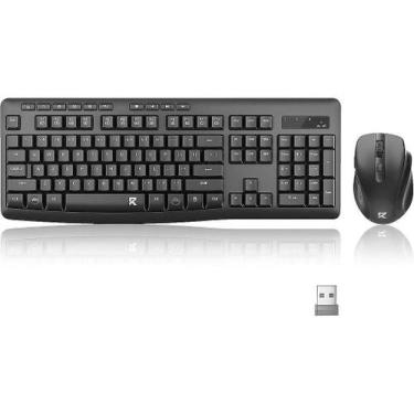Imagem de Combo Teclado e Mouse Redragon Office BS-7367, Sem fio, Preto, Único