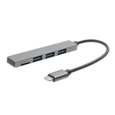 Imagem de 4 em 1 USB 3.1 Type-C Hub Para USB 3.0 Liga Hub Com tf Leitor Slot 3 porta para MacBook Pro / Função Air Hub otg-kf