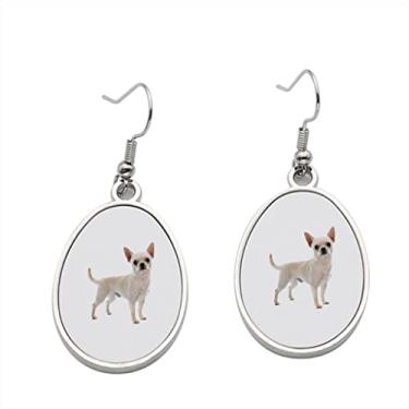 Imagem de Chihuahua 3 brincos com pingente para meninas - presente de festa de aniversário dos namorados