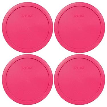 Imagem de Tampa de plástico redonda rosa fúcsia de 7 xícaras Pyrex 7402-PC, Fuchsia Pink, 4