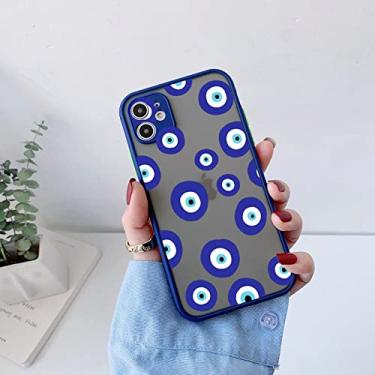 Imagem de Lucky Eye Blue Evil Eye Print Hard Phone Case para iPhone SE2020 12 13 mini 11 Pro Max XR X XS MAX 7 8 6s Plus Capa à prova de choque, olhos azuis 3, para iphone13 pro