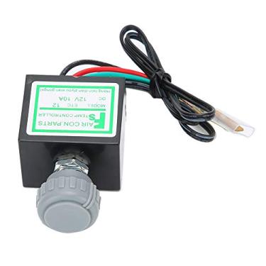 Imagem de Acuto ar condicionado de carro termostato eletrônico 12 v 24 v abs 10a ar condicionado de carro interruptor termostato eletrônico temperatura controle universal auto acessório (12 v)